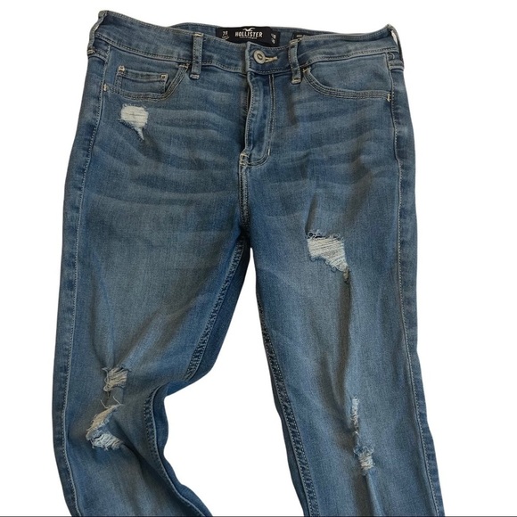 Hollister Women's 28 x 30” Distressed High Rise Super Skinny Denim Jeans - Picture 2 of 12